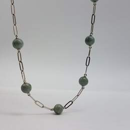 Sterling Silver Asst. Gemstone Pendant Necklace Bead Station Necklace Bundle 5pcs 21.9g alternative image