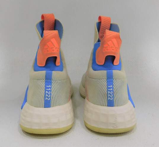 adidas N3xt L3v3l Cream White Bahia Light Blue Men's Shoe Size 15 image number 4
