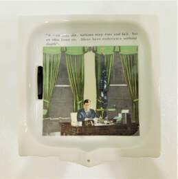 VINTAGE 1963 & 67 EM WYNNE CERAMIC JFK PRESIDENT KENNEDY WHITE HOUSE BANK alternative image