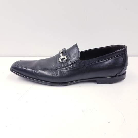 Bruno Magli MN1401 Black Leather Horsebit Loafers Men's Size 12 image number 1