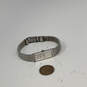 Designer Seiko Silver-Tone Rectangular Dial Chain Strap Analog Wristwatch image number 3