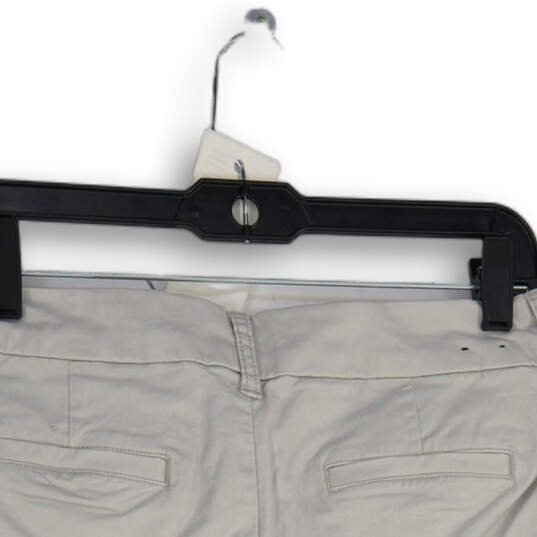 NWT Womens Tan Flat Front Slash Pocket Chino Shorts Size 8 image number 4