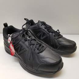 New Balance Leather 608 Slip Resistant Sneakers 14 Black alternative image