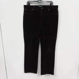 LRL Lauren Jeans Co. Ralph Lauren  Women's Black Corduroy Pants Size 16