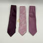 NWT Mens Pink Silk Adjustable Four In Hand Pointed Neckties Lot of 3 image number 1