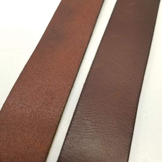 Shinola Detroit Brown Leather Men's Belt Size 40 image number 4