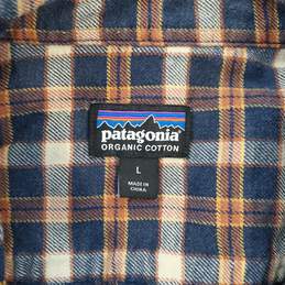 Patagonia Organic Cotton Fjord Flannel Button Up Shirt Size L alternative image