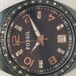 Fossil ES3655 Black Dial W/ Crystals 10 ATM Watch alternative image