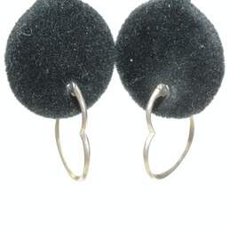 Bundle Of 3 Sterling Silver Heart Shaped Earrings - 8.3g alternative image