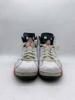 Nike Air Jordan 6 White Infrared White Athletic Shoe Men 10.5