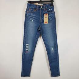 Levi's Women Blue Skinny Jeans Sz 24 NWT