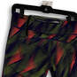 Womens Multicolor Abstract Skinny Leg Pull-On Cropped Leggings Size Medium image number 4