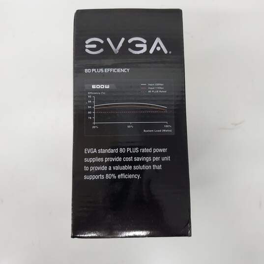 SEALED EVGA 600w 80 Plus Certified Power Supply image number 2