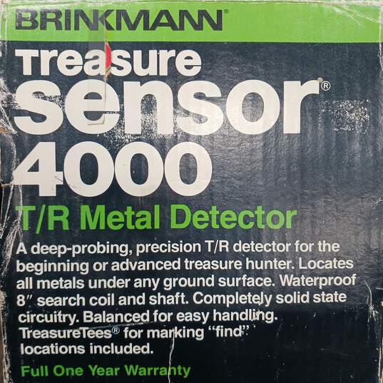 Brinkmann Treasure Sensor 4000 T/R Metal Detector W/Box image number 5