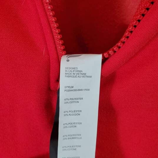 Fabletics Women Red Funnel Tunic Sz S NWT image number 4