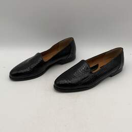 Giorgio Brutini Mens Black Animal Print Round Toe Slip-On Loafer Shoes Size 10