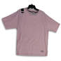Womens Pink Short Sleeve Crew Neck Pullover T-Shirt Size Large image number 1