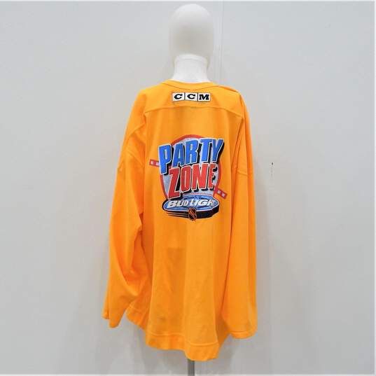 Atlanta Thrashers Men's Size XL Bud Light Party Zone NHL CCM Sewn Jersey image number 3