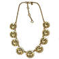 Designer J. Crew Gold-Tone Link Chain Crystal Cut Stone Statement Necklace image number 3