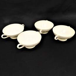 Vintage Wedgwood Wellesley Set Of 4 Double Handle Cream Soup Bowls