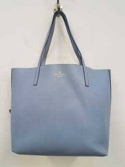 Kate Spade All Day Gallery Leather Blue Tote Bag