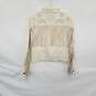 Desigual Ivory Cotton Embroidered Fringe Denim Jacket WM Size XS image number 2