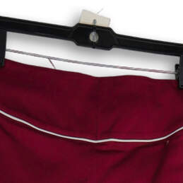 NWT Womens Purple Flat Front Side Zip Mini Skirt Size 10 alternative image
