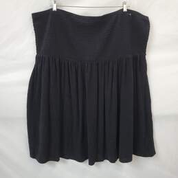 NWT Torrid Mini Terry Cloth Smocked Strapless Beach Dress in Black Size 6 alternative image