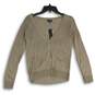 NWT Apt.9 Womens Metallic Brown Long Sleeve Button Front Cardigan Sweater Sz SP image number 1