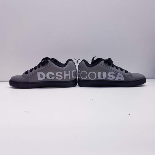 DC Court Graffik Skate Shoe Men Size 10 Grey/Black image number 6