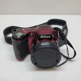 Nikon COOLPIX L110 15x Zoom Digital Camera Red Untested
