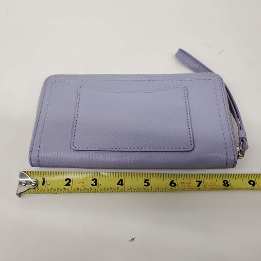 Marc Jacobs Purple Pebbled Leather Zip Around Wallet image number 2
