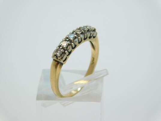 14K Yellow Gold 0.18CTTW Diamond Band Ring 2.2g image number 5