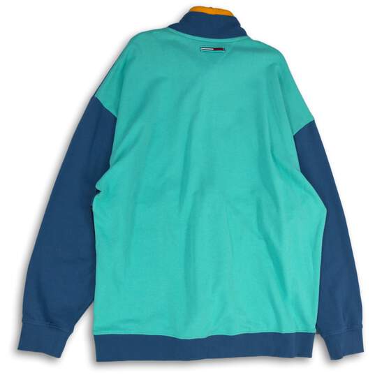 Tommy Hilfiger Denim Mens Multicolor 1/2 Zip Long Sleeve Pullover Sweatshirt XXL image number 2
