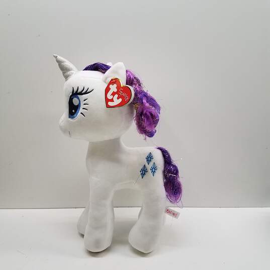 Ty Beanie Baby My Little Pony Buddy Rarity 12 inch image number 4