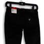 NWT Womens Black Denim Dark Wash Stretch Skinny Leg Jeans Size 24R image number 2