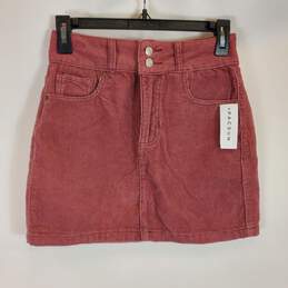 PacSun Women Dusty Rose Corduroy Skirt Sz23 NWT