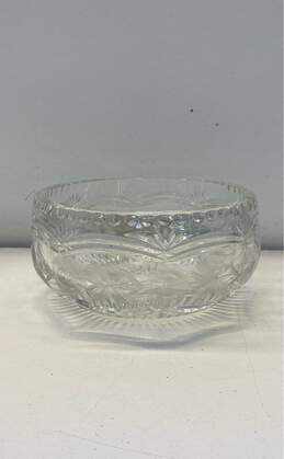 Vintage Brilliant Cut Crystal Glass 8 inch Wide Table Top Bowl