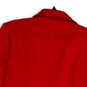 NWT Womens Red Long Sleeve Collared Pockets Open Front Jacket Size 16 image number 4