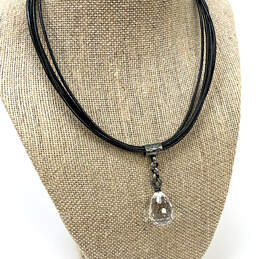 Designer Silpda 925 Sterling Silver Multi Strand Pendant Necklace With Box