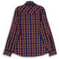 Mens Multicolor Plaid Two Pockets Long Sleeve Button-Up Shirt Size XXL image number 2