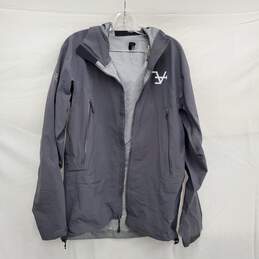 Arc' Teryx MN's 100 % Nylon Gore-Tex Beta Full Zipper & Hooded Gray Jacket Size M
