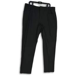 NWT VRST Mens Black Slim Fit Flat Front 5-Pocket Design Dress Pants Size 40/32