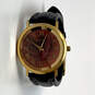 Designer Fossil PC-7362 Gold-Tone Leather Belt Analog Quartz Wristwatch image number 2