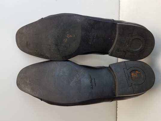 Salvatore Ferragamo Black Cap Toe Oxford Dress Shoe Size 10 Authenticated image number 5