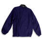 Mens Blue Long Sleeve V-Neck Pockets Pullover Activewear T-Shirt Size Small image number 2