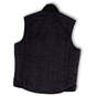 NWT Mens Gray Mock Neck Pockets Sleeveless Button Front Vest Size Large image number 2