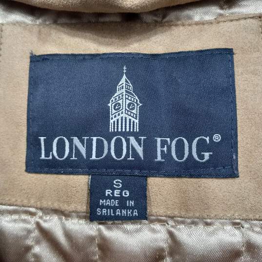London Fog Faux Suede Hooded Rain Jacket Women's Size S image number 2