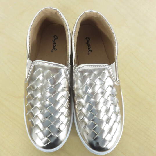 Metallic Champaign Sneakers image number 1