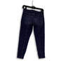 Womens Blue Denim Medium Wash Stretch Pockets Skinny Leg Jeans Size 26P image number 2